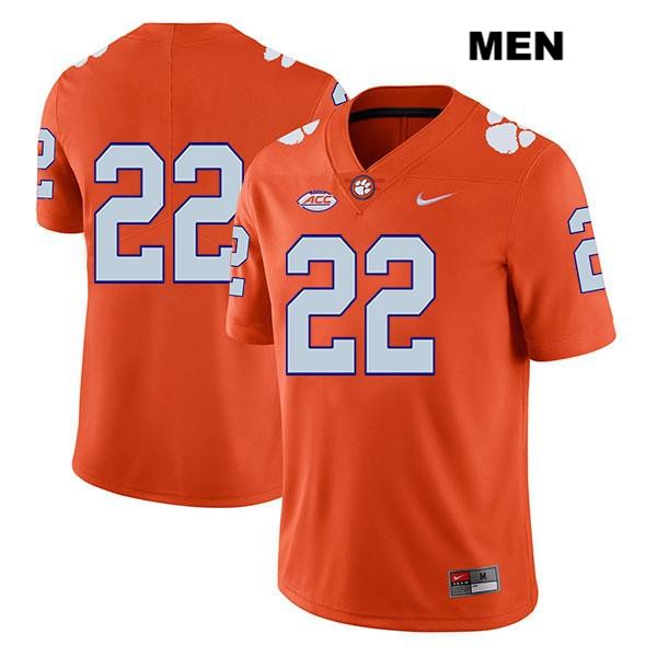 Men's Clemson Tigers #22 Xavier Kelly Stitched Orange Legend Authentic Nike No Name NCAA College Football Jersey KHO7246UV